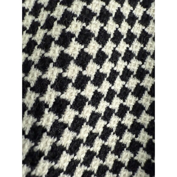 Vintage Ann Taylor 100% Wool Sheath Dress Size 6 P Houndstooth Square Neck New - Picture 8 of 9